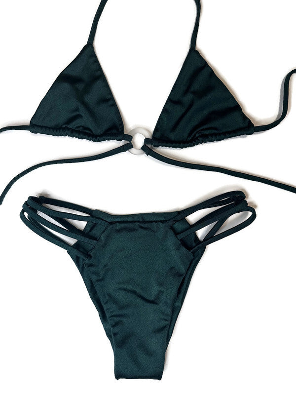 Green Strappy Bikini