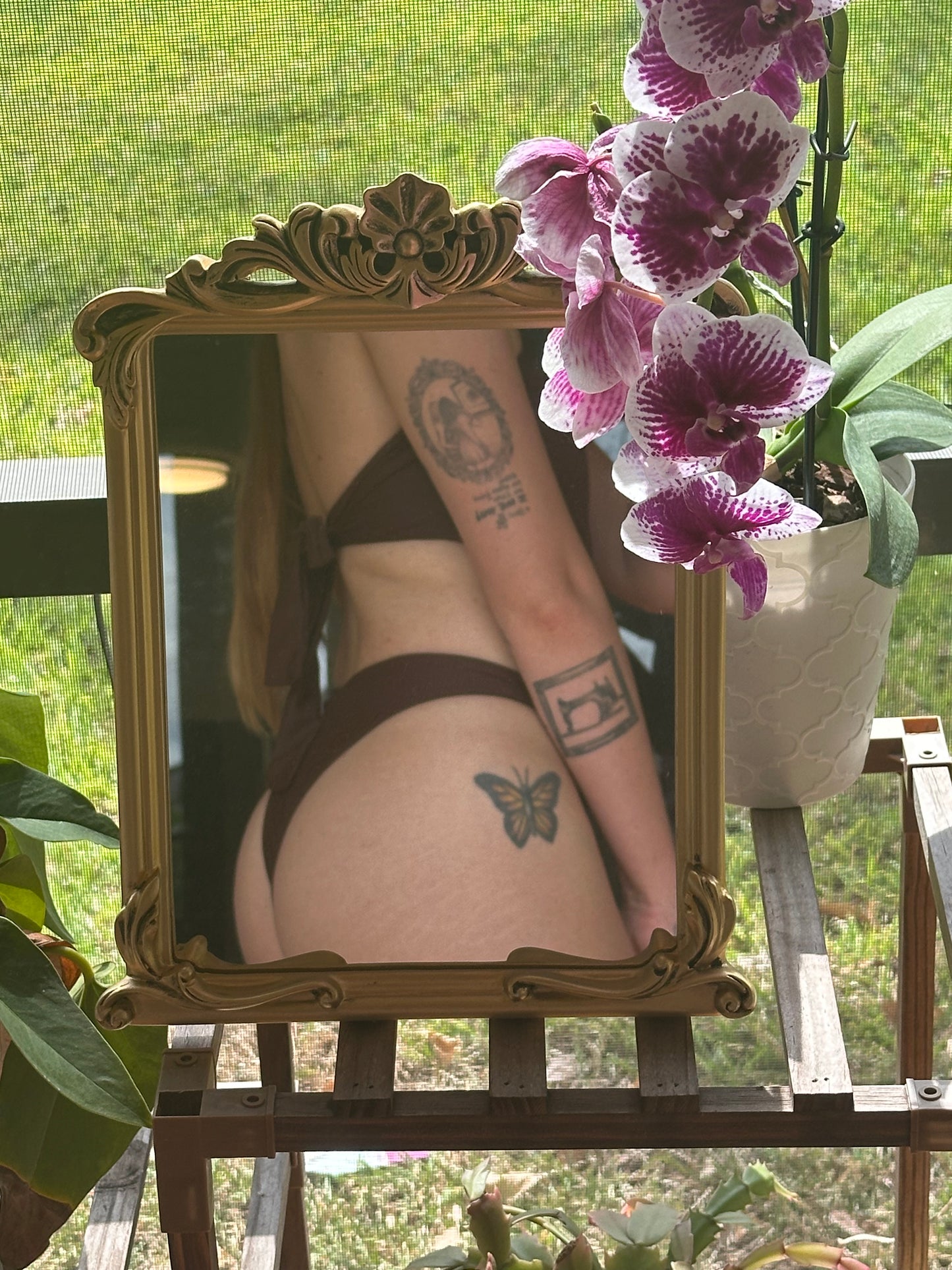 Brown Cross Over Bikini