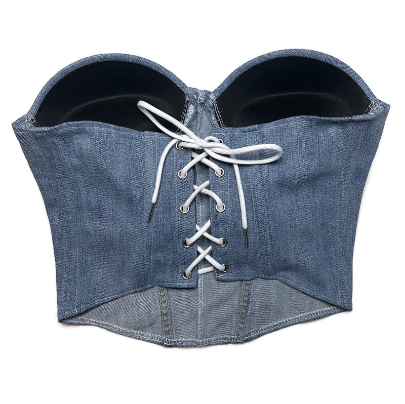 Denim Bustier - Light Wash - Levi