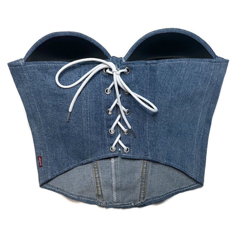 Denim Bustier - Light Wash - Levi