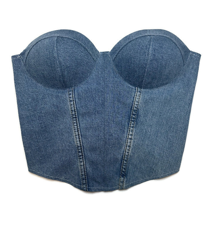 Denim Bustier - Light Wash - Levi