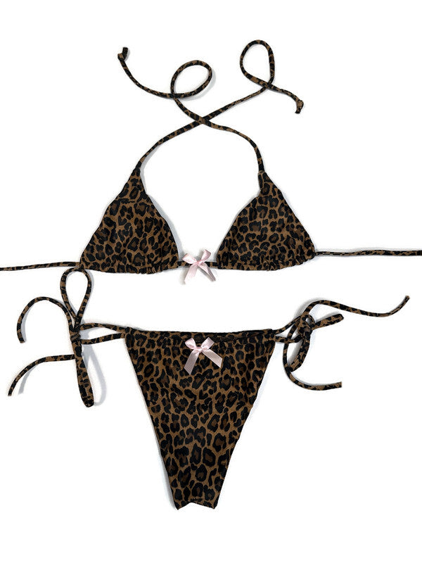 Leopard String Bikini