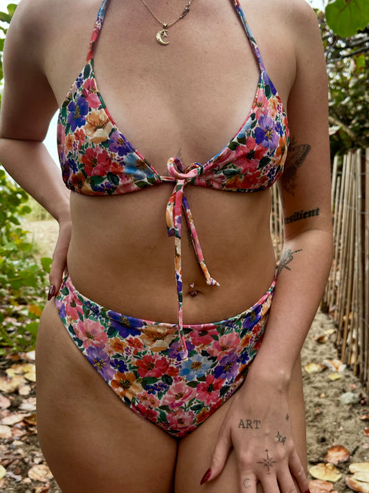 Bikini Set - Pink/Floral 2 Pieces