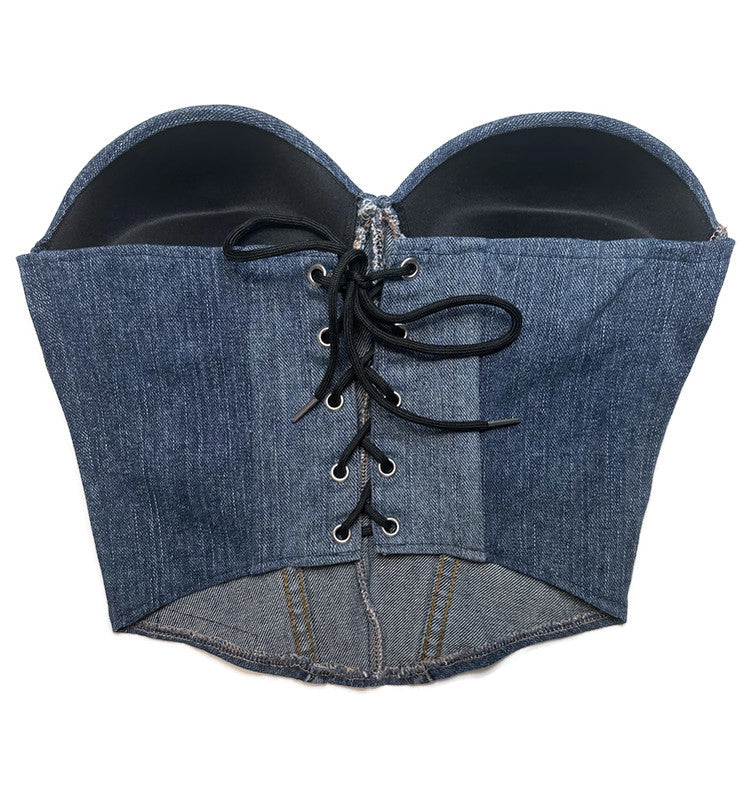 Denim Bustier - Medium Wash - Tommy