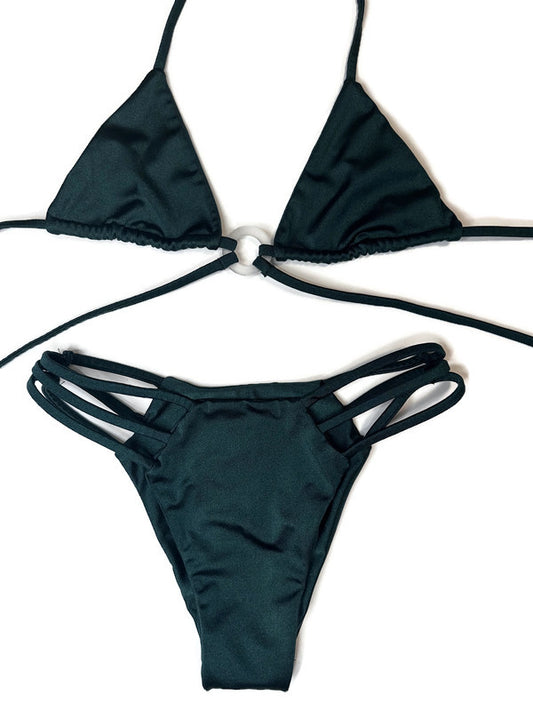 Green Strappy Bikini