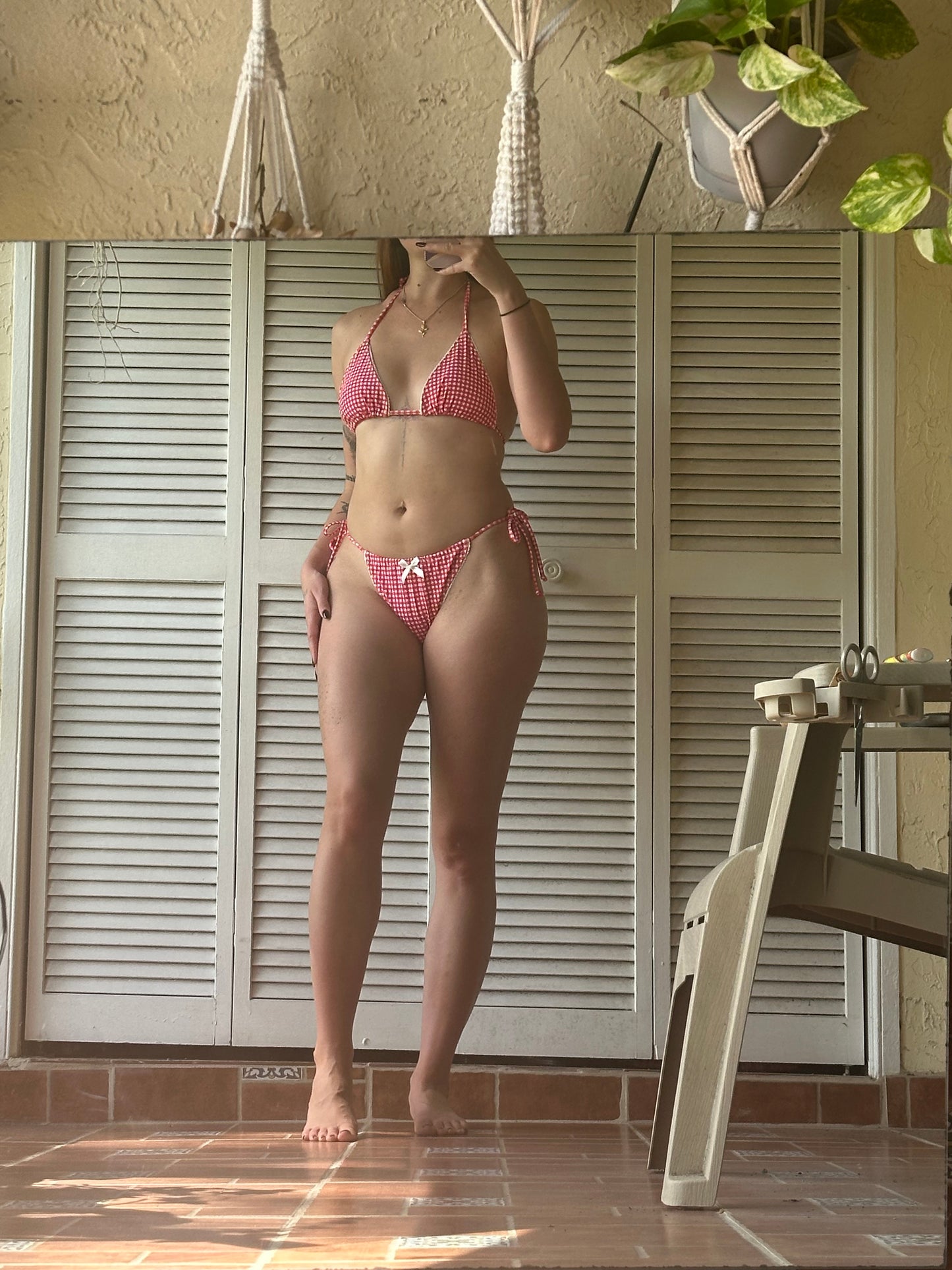Gingham Lace Bikini
