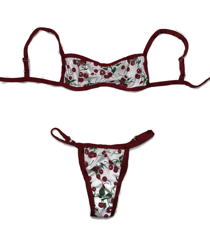 Cherry Kini with Rectangle Top