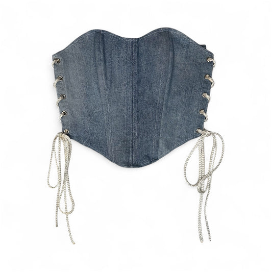 Denim Corset Strapless - Light Wash - Levi