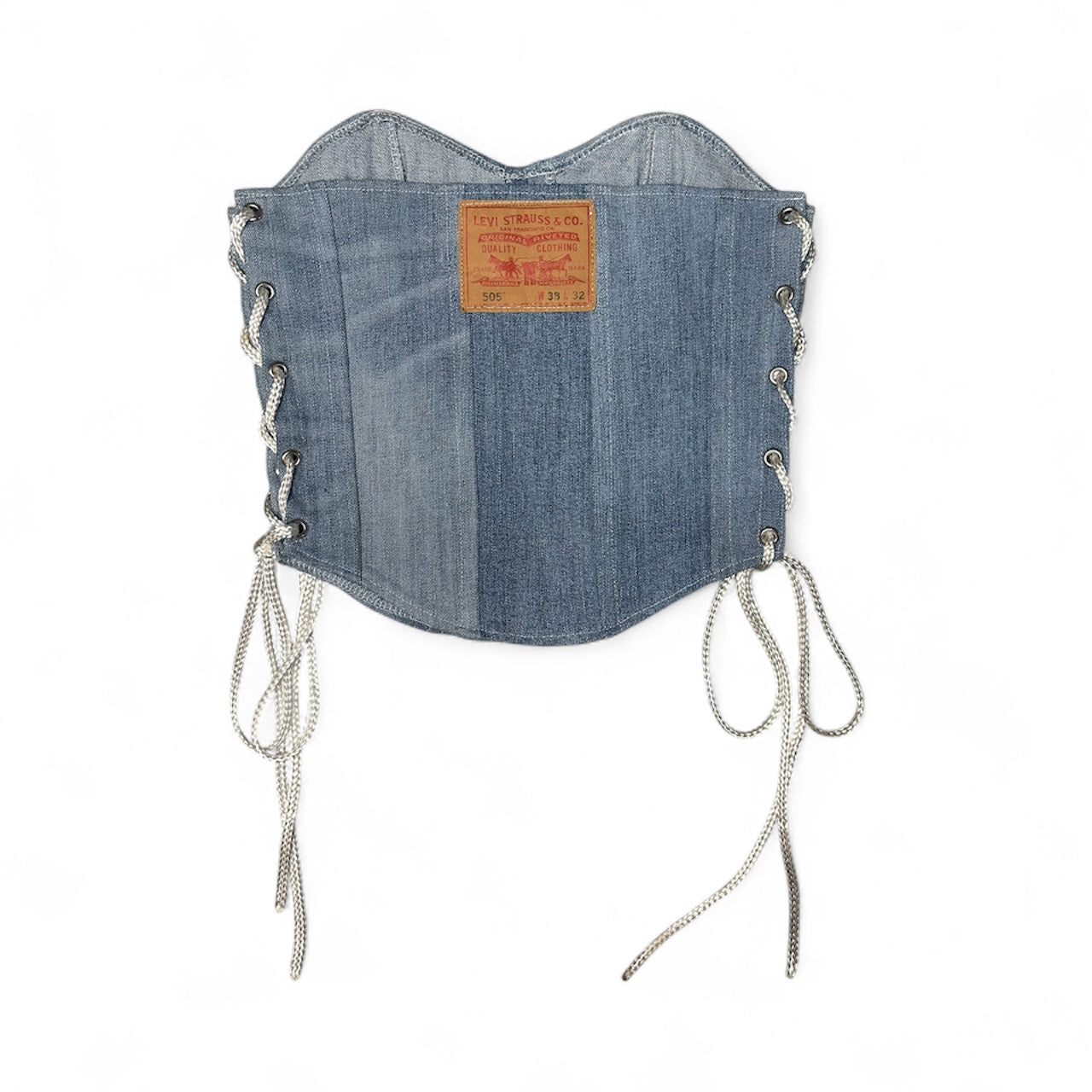 Denim Corset Strapless - Light Wash - Levi